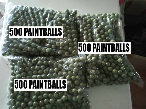 PAINTBALLS CAL 68 1.500 Unidades  *Envío Gratis 2/3 Dias.